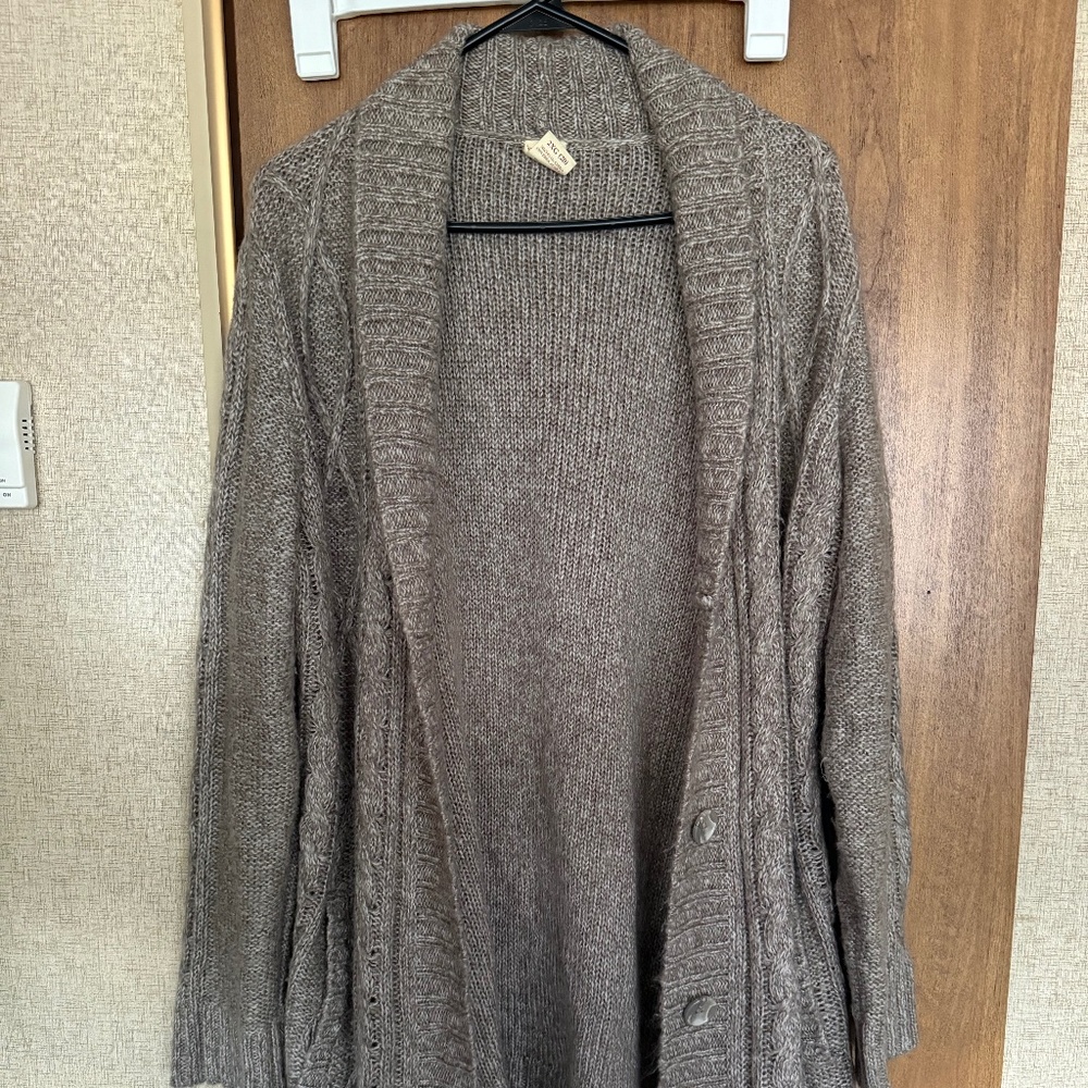 Knit sweater duster